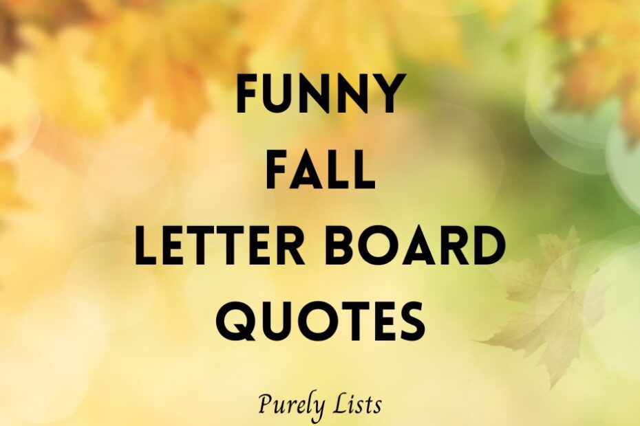 funny fall letter board quotes and sayings