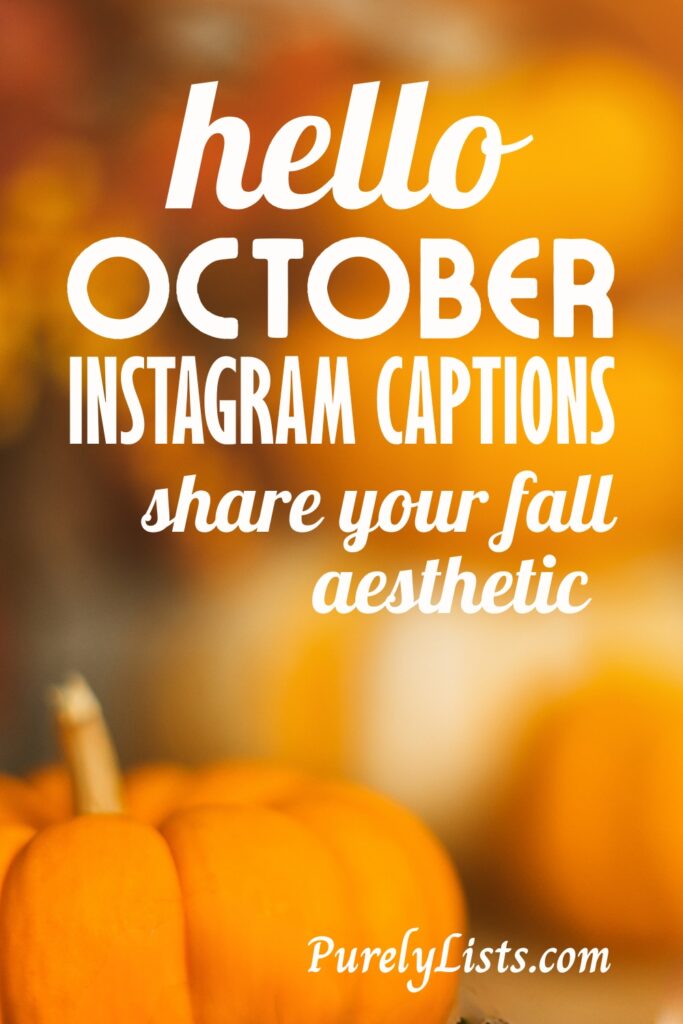Short October Captions for Instagram
