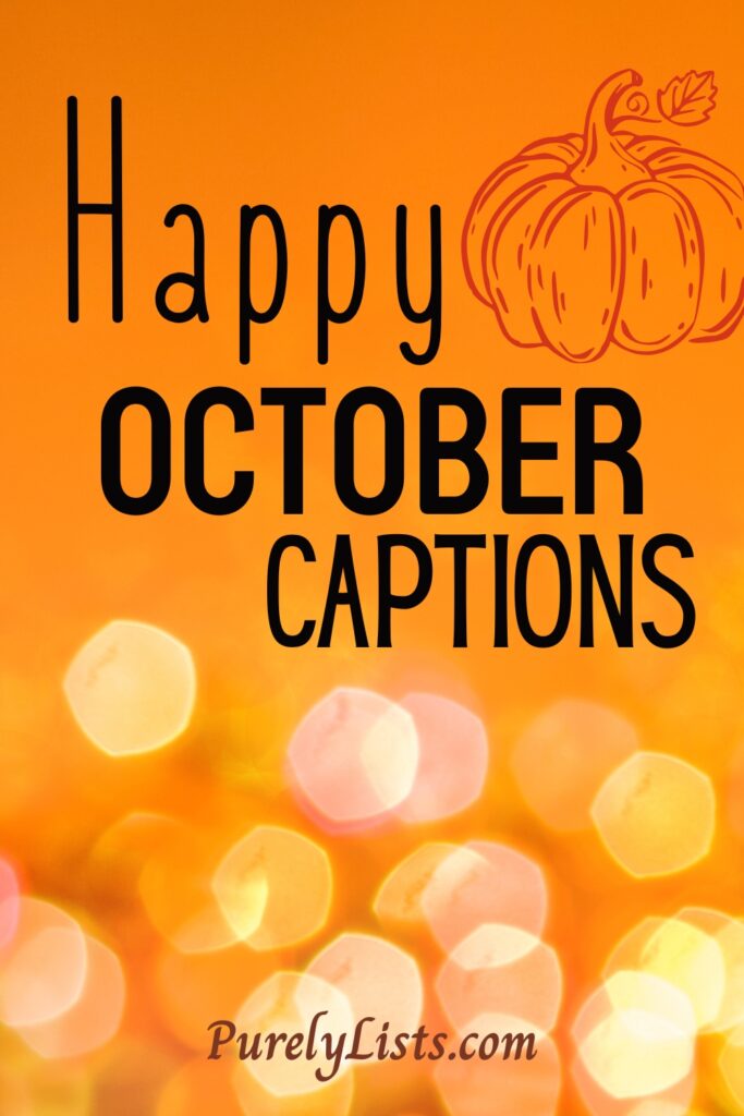 Short October Captions for Instagram