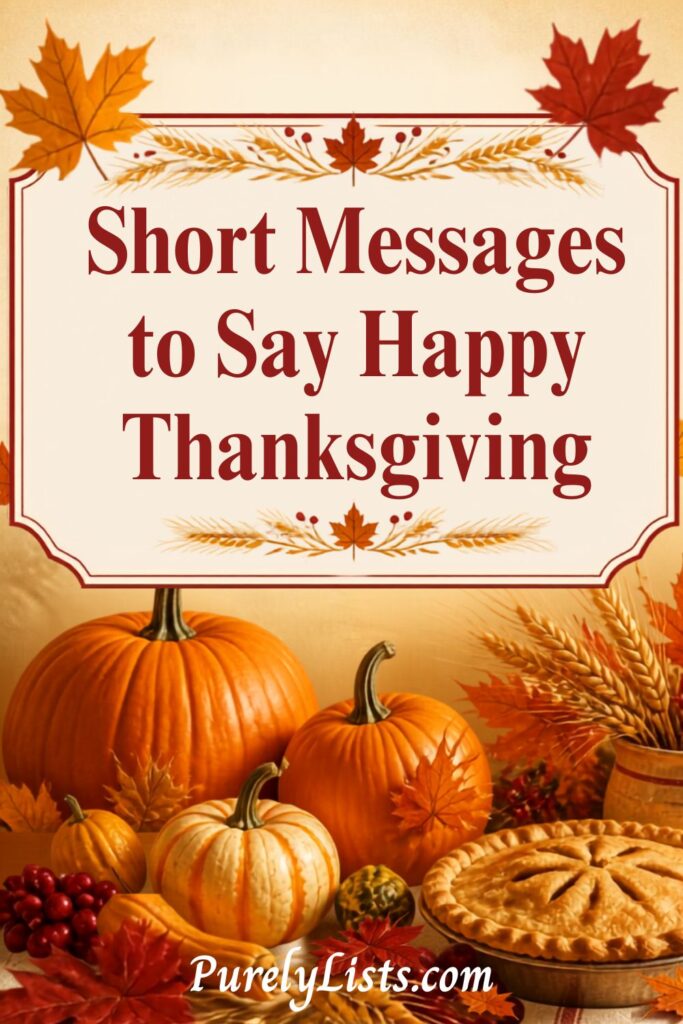 Short Happy Thanksgiving Messages