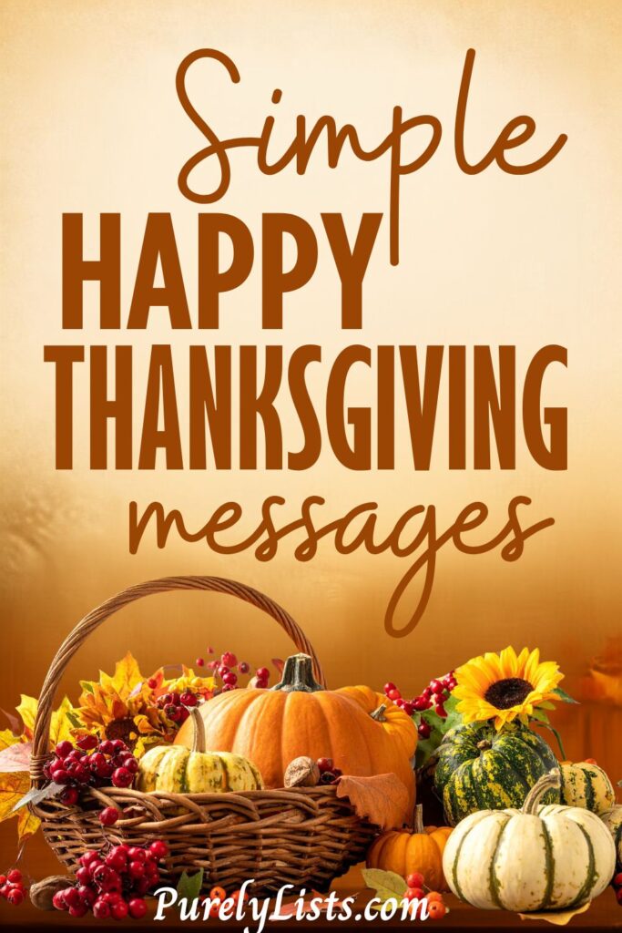 Short Happy Thanksgiving Messages