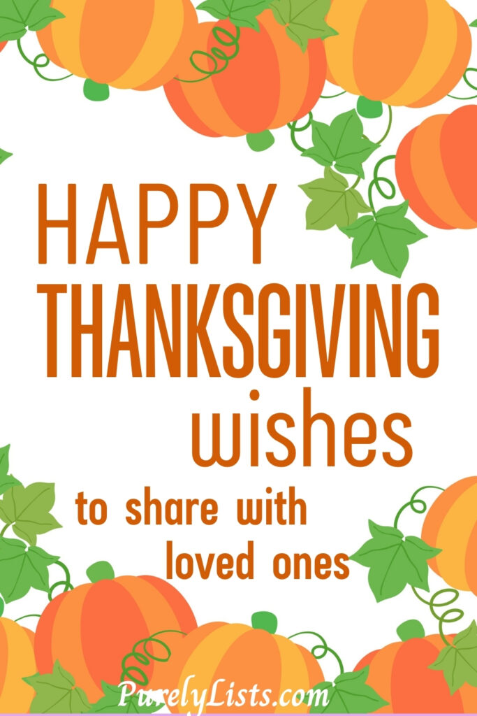 Happy Thanksgiving Wishes