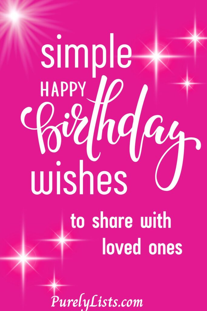 Short happy birthday wishes
