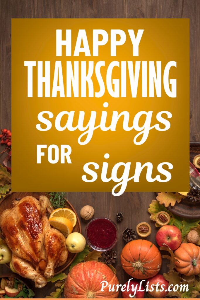 Happy Thanksgiving Sayings