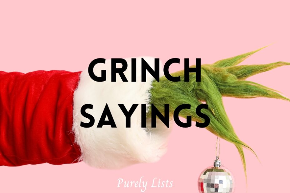 short and funny Grinch sayings and quotes