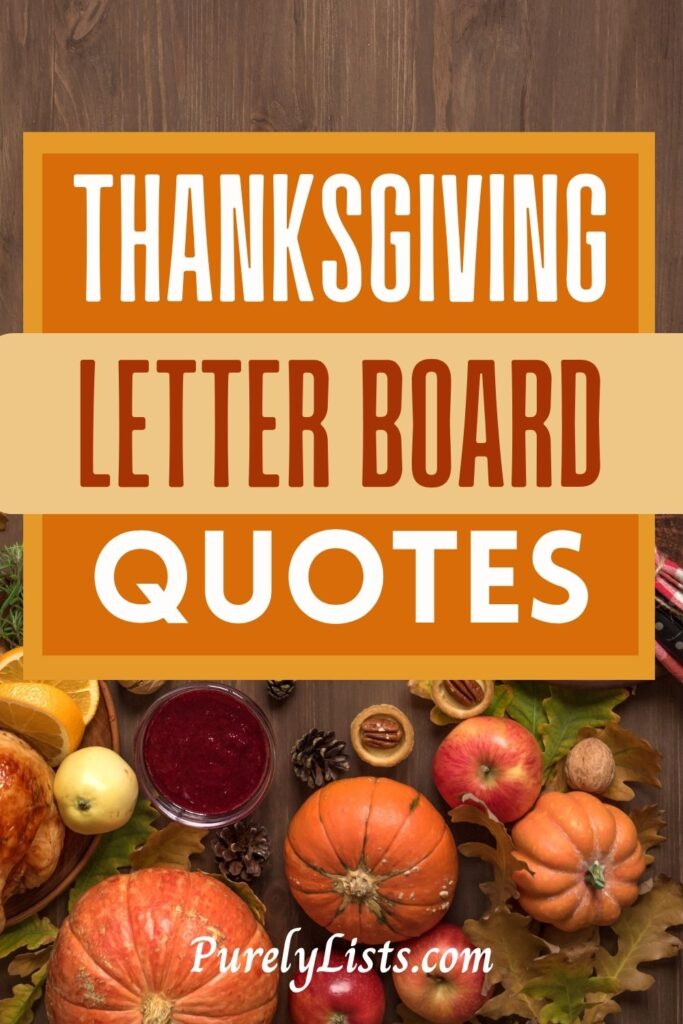Happy Thanksgiving Letter Board quotes and sayings
