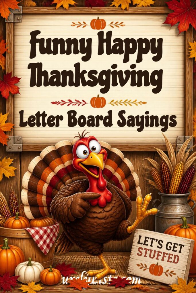 Funny Thanksgiving Letter Board quotes and sayings