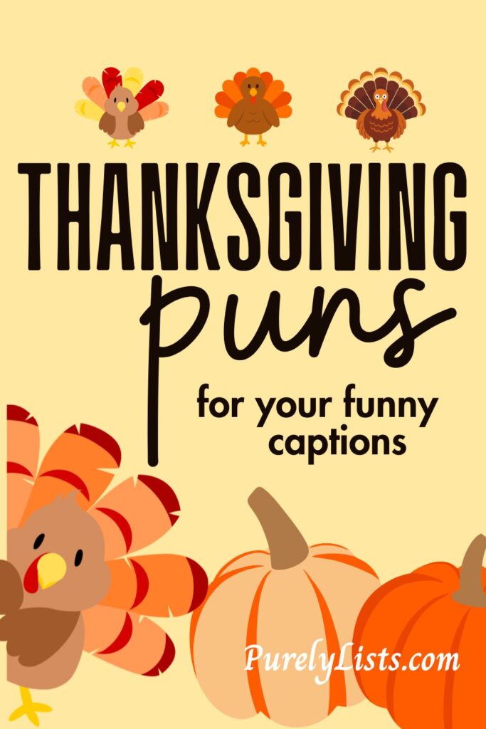 Funny Thanksgiving Puns for captions