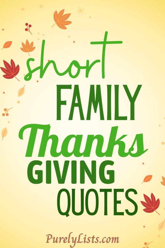 Happy THanksgiving Quotes for Family