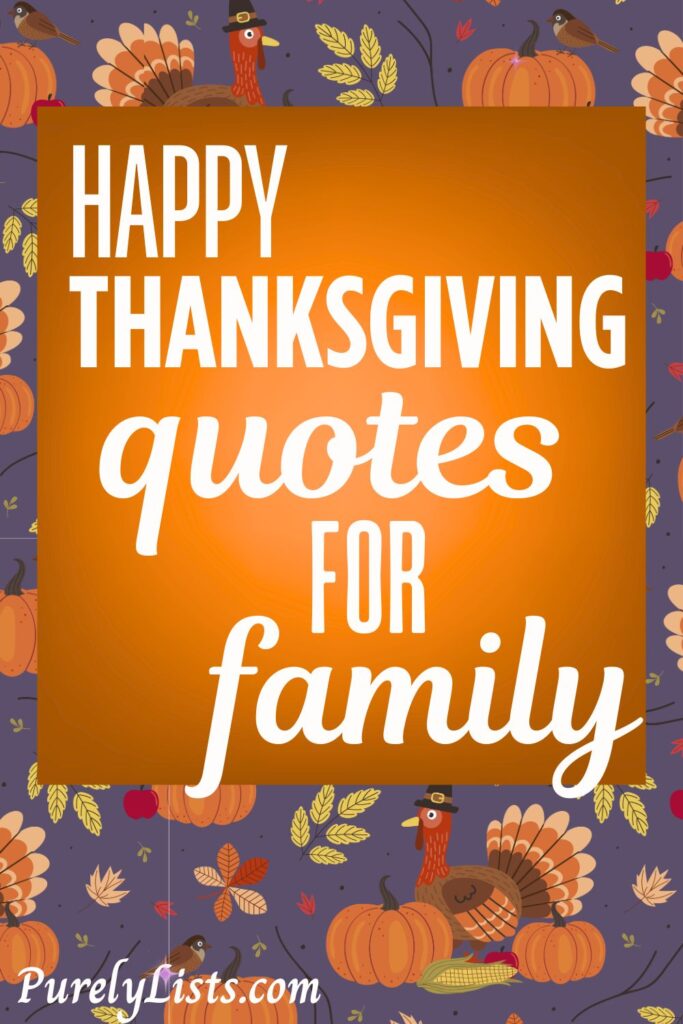 Happy THanksgiving Quotes for Family